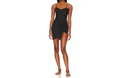 Free People Be My Mini Slip Dress In Black