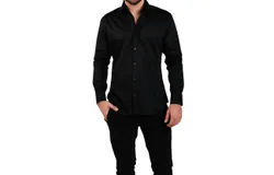 Masutto Addison Button Down Shirt In Black