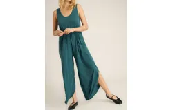 Project Social T Do It Again Scoop Neck Jumpsuit In Teal