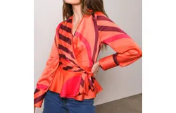 Hutch Veta In Coral Retro Geo