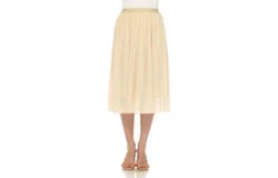 Women&apos;s Chiffon Pleated Midi Skirt