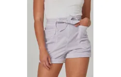 Lola Jeans Robbie Shorts In Misty Lilac