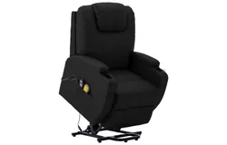 Stand up Massage Chair Black Faux Leather