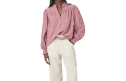 Xirena Emilia Shirt In Rose Cord