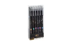 12pcs Constellation Erasable Gel Pens 0&period;5mm Black Ink Pen Smooth Writing for Student Note Taking Office School Stationary Supplies