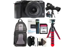 Nikon Z30 Mirrorless Camera w&sol; DX 16-50mm Lens Black &plus; EN-EL25 Replacement Lithium-Ion Rechargeable Battery for Z50 ZFC &plus; 128GB Memory Card &plus; Backpack &plus; Rubberized Spider Tripod &plus; Camera Rain Cover &plus; Cleaning Kit &plus; Lens Cap Holder &plus; DSLR Grip Strap