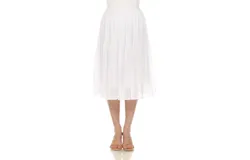 Women's Chiffon Pleated Midi Skirt