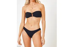 L&ast;space Ribbed Jasper Bikini Top In Black