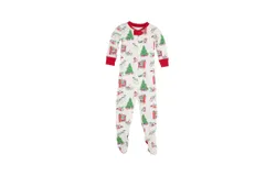 The Beaufort Bonnet Company Baby&apos;s Night Night Footies In Classic Christmas