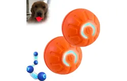 Smart Jumping Ball &vert; Jumping Ball Dog Toy &vert; Shaky Ball Toy for Dogs &vert; Shaky Dog Ball &vert; Interactive Dog Ball Automatic Moving Dog Toy &vert; Automatic Rolling Ball for Dogs Interactive Dog Toys &lpar;2&ast;Orange&rpar;