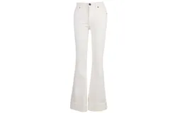 Edyson Women&apos;s Grant High Rise Flare Jeans In Off White