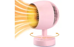Space Heater&comma;Small Space Heater&comma;1200W Desk Heater for Office&comma;160° Lateral Auto Oscillating&comma;3 Gears Adjustable&comma;PTC Ceramic Heating&comma;Tip-over & Overheat Protection&comma;Fast Heating&comma;Cold And Hot Air
