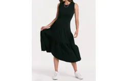 Another Love Rome Asymmetric Dress In Black