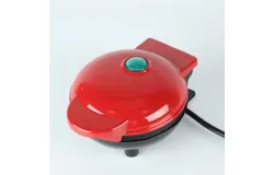 Electric Round Griddle for Individual Pancakes&comma; Cookies&comma; Eggs & other on the go Breakfast&comma; Lunch & Snacks with Indicator Light