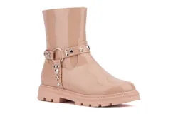 Olivia Miller Girl&apos;s Harness Lug Sole Boots