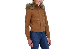 Sebby Juniors&apos; Cotton Faux Fur Trimmed Bomber Jacket