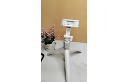 Selfie stick tripod with detachable phone holder&comma; 100cm retractable phone tripod with remote control&comma; 360° rotatable tripod for iPhone&comma; Samsung and Android smartphones &lpar;Black&rpar;
