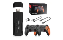 20000&plus; Games&comma;2025 Retro Home Game Console Wireless Double Handle PSP Arcade Double TV Game Console Plug and Play Video Game Stick&comma; HDMI Output TV&lpar;64G&rpar;