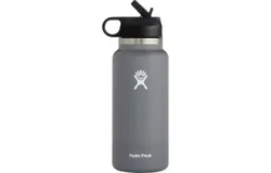 Hydro Fask Vacuum Insulated Stainless Steel Water Bottle Wide&NewLine;Mouth With Straw Lid 40OZ