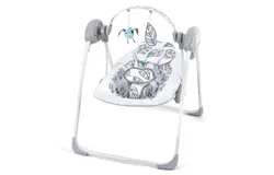 Baby Swing&comma;Baby Swings for Infants&comma;Easy-Fold Infant Swing with Adaptable Speed&comma;Music&comma;Timing&comma;Portable Baby Swing Indoor&sol;Outdoor&comma;Baby Swing for Babies 0-6 Months 6-20 lbs White