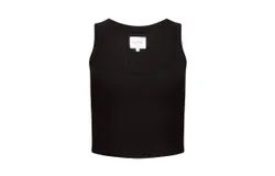 Sundays Naz Crop Tank In Black