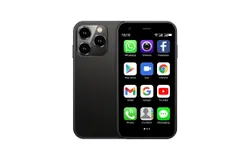 Mini Phone World&apos;s Smallest 3&period;0" HD Touch Screen Mini Smartphone Unlocked Android Compact Mobile Phone 2GB&plus;16GB &comma;XS15-Black
