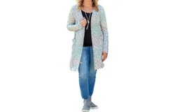 Heimish Usa Mint Animal Print Cardigan In Multi Color