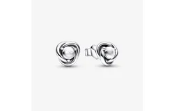 Aretes Pandora De Botón Círculo Eternidad Transparente 292335C01 &vert; Joyería De Lujo Para Mujer &vert; Ideal Para Regalo Elegante &vert; Compatible Con Charms Pandora