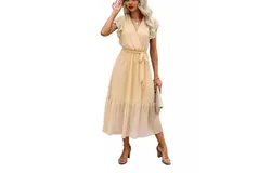 Women&apos;s Maxi Dresses Floral Maxi Dresses Long Sleeve V Neck Wrap Dresses Elegant Summer Dresses Cocktail Dresses Party Dresses Beach Dresses Slit Casual Dresses Yellow
