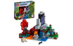 LEGO Minecraft The Ruined Portal 21172 Kit de construcción&semi; divertido juguete de Minecraft para niños con Steve y un esqueleto marchito&semi; nuevo 2021 &lpar;316 piezas&rpar;