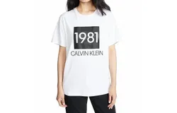 Calvin Klein 1981 Bold Cotton Crewneck T-Shirt In White