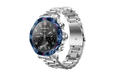 H27 Smart Watch 1&period;43 inch for iOS and Android &lpar;Answer&sol;Make Calls&rpar;&comma; Watches for Men Women IP67 Waterproof Smartwatch Fitness Tracker Watch with Heart Rate&sol;Sleep Monitor Steps Calories Counter（Silver Steel Belt）