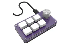 6 Keys Customizable Mini Keyboard No RGB One Touch Copy Paste Design Drawing Gaming
