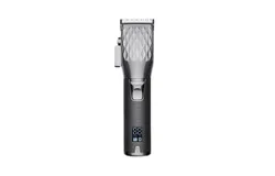 Men&apos;s professional hair clipper&comma; professional rechargeable hair clipper hair clipper men&apos;s adjustment salon machine hair trimmer high speed motor electric hair clipper &lpar;color&colon; silver black&rpar;