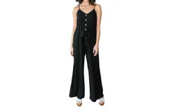 Andree By Unit Dressed For The Night Jumpsuit In Black
