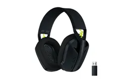Logitech G435 LIGHTSPEED Wireless Bluetooth Gaming Headset - Lightweight&comma; built-in mics&comma; 18h battery&comma; compatible with Dolby Atmos&comma; PC&comma; PS4&comma; PS5&comma; Nintendo Switch&comma; Mobile - Black