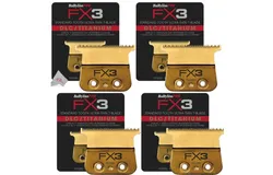 4x Babyliss Pro FX703G FX3 DLC Titanium Ultra Thin Blade Zero Gap Blade