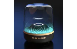 Desktop Subwoofer Bluetooth Speaker&comma; GLASS Black Gold Collector&apos;s Edition Speaker
