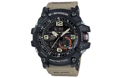 CASIO G Shock Quartz Watch with Resin Strap&comma; Beige&comma; 30 &lpar;Model&colon; GG1000-1A5&rpar;