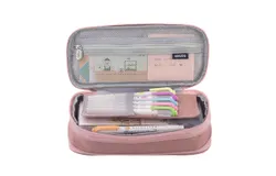 Pencil Case Large Capacity School Pencil Box Stationery Zipper Pocket for Office Home Storage Multilayer Storage Pocket Gift for Kids Children Students