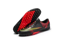 Football shoes tf broken nails artificial turf AG long nails teenage students boys and girls genuine leather foot training shoes