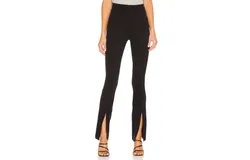 Commando Neoprene Split Front Pants In Black