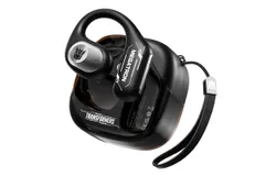 Transformers Open Ear Headphones Wireless Earbuds 60H Playback Headphones Wireless Bluetooth 5&period;4 Smart Control Earbuds with Ear Hooks for Android iOS&comma; TF-T18&comma;black