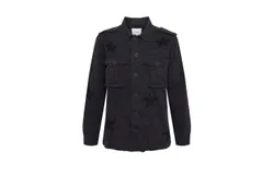 Pistola Camilo Star Print Jacket In Black