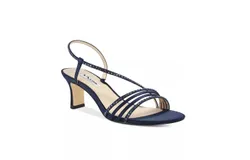 Nina Gerri Mid Heel Sandals In Black
