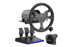 PXN V99 Force Feedback Steering Wheel PC&comma;Xbox Wheel 270&sol;900 Degree Racing Wheel with 3-Pedals and Shifter Bundle for PC&comma;PS4&comma;PS3&comma; Xbox One&comma; Xbox Series X&sol;S