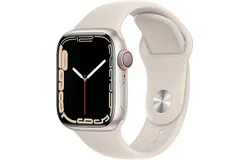 Apple Watch Series 7  41mm &lpar;GPS &plus; Cellular&rpar; Smart Watch w&sol;Starlight Aluminum Case with Starlight Sport Band - Good Refurbished