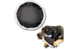 for Aggressive Chewers&comma; Durable Squeaky Medium Size 7 inch Toy Made with Military Grade Materials&comma; Black and White