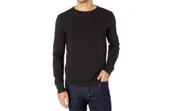 Lucky Brand Thermal Crew In Black