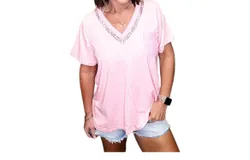 Pol Pocket Tee In Pink